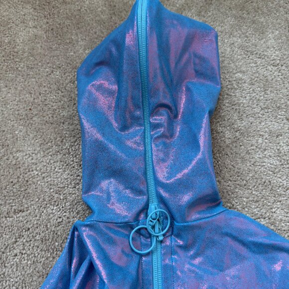 HIRO GATO Mystique Metallic Spandex Leotard L LARGE BRAND NEW LIMITED L@@K - Picture 7 of 12